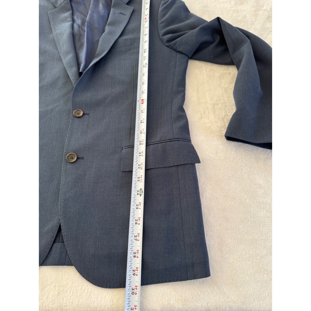 J. Crew Ludlow Traveler 38R Blue Italian Tollegno 1900 Wool Half Lined Blazer - Picture 10 of 11